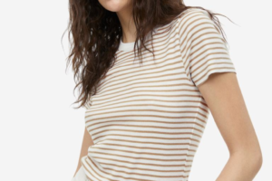 Ribbed modal T-shirt