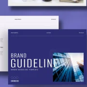 Beautiful Brand Guideline Template Bule