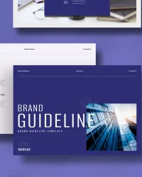 Beautiful Brand Guideline Template Bule