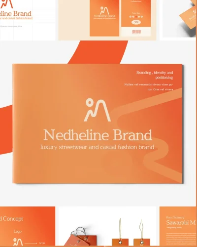 Project Brand Guideline Template Orange