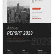 Editable Corporate Annual Report Design Layout