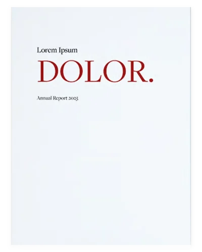 Elegant Annual Report Template