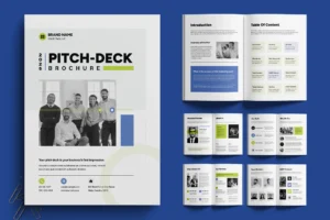 Modern Pitch Deck Brochure Design