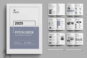 Business Pitch Deck Brochure Layout