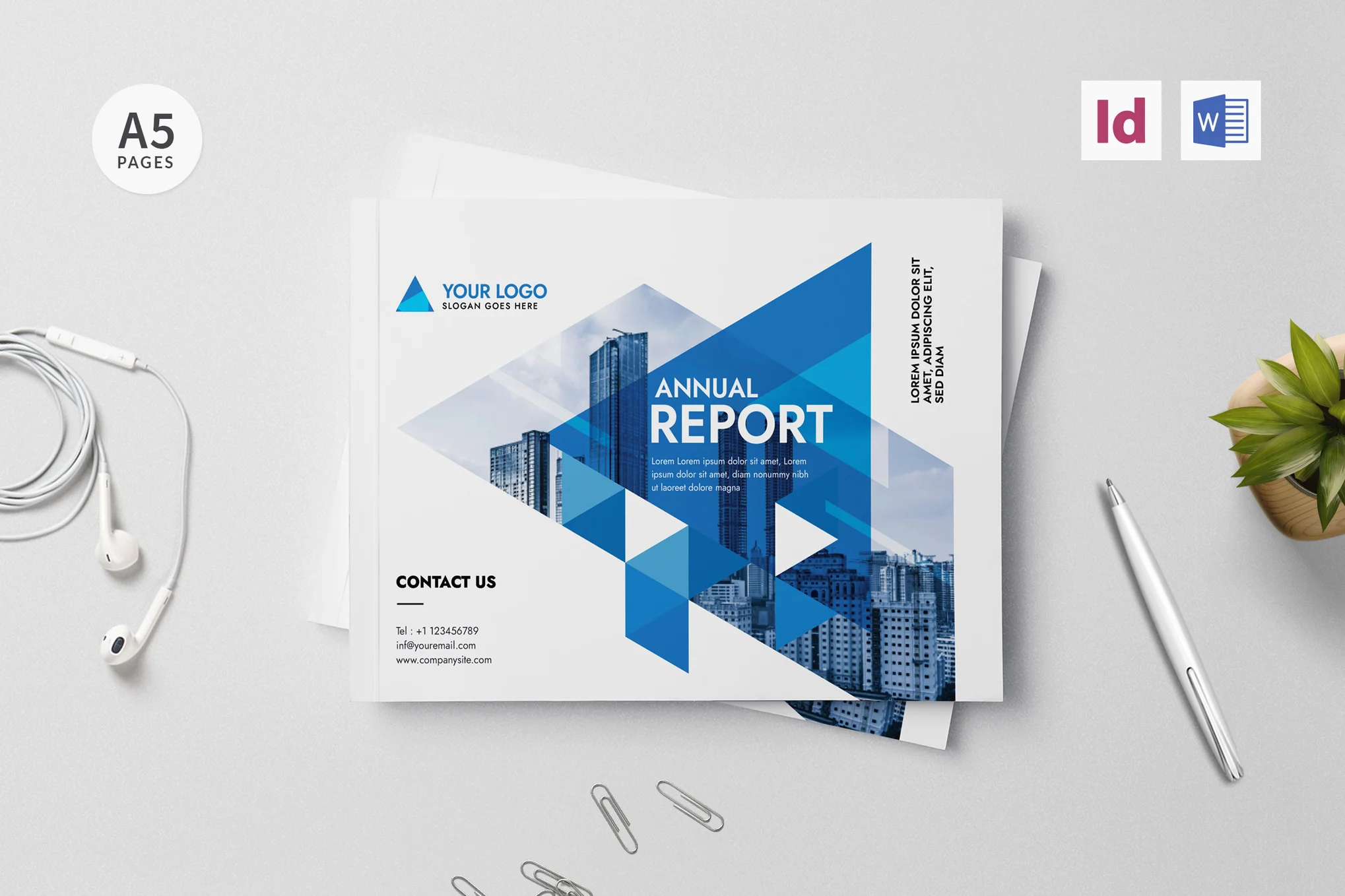 Annual Report Template | Word & InDesign
